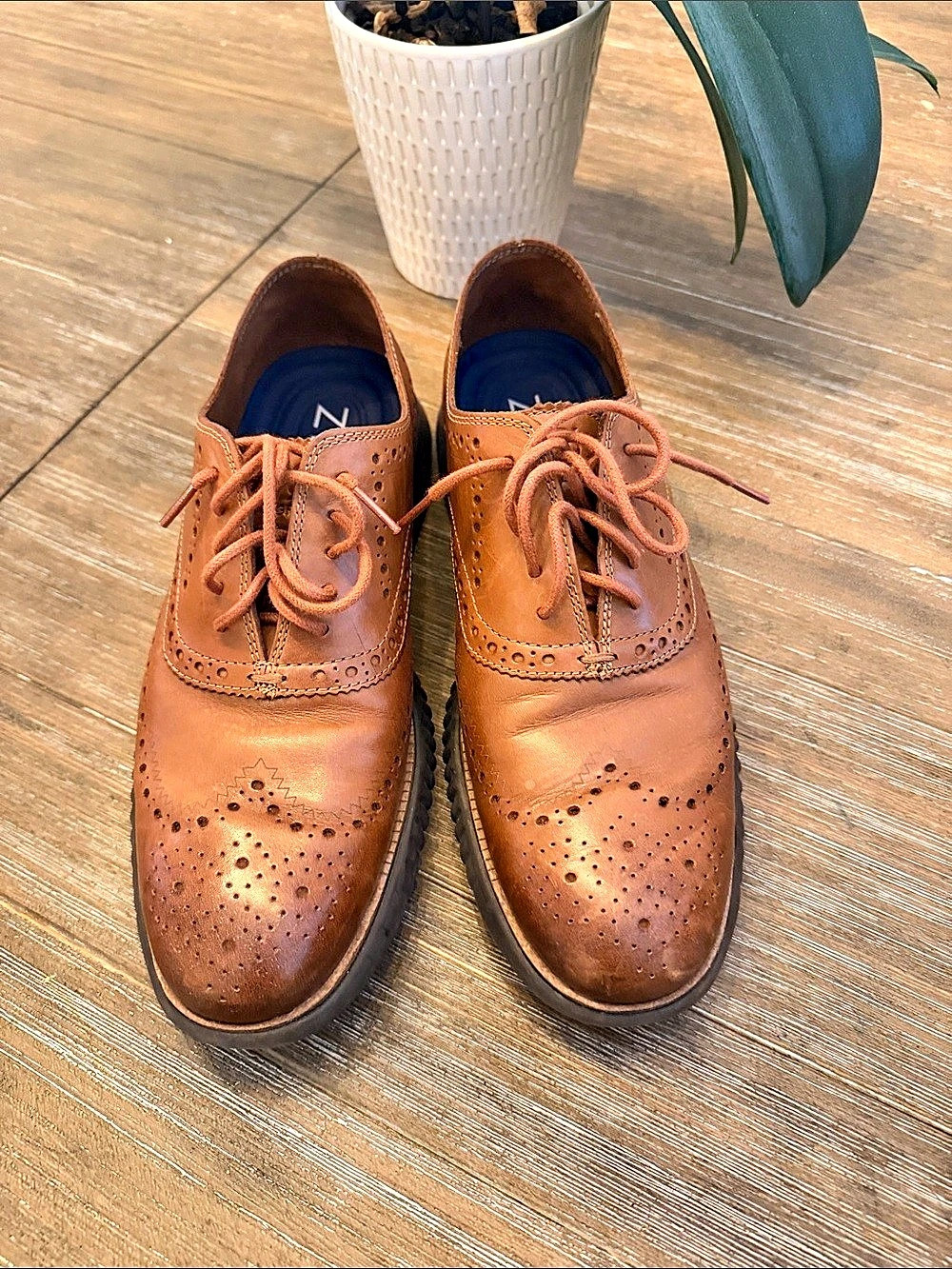 Cole Haan Zerogrand Wingtip Oxford Brown Shoes